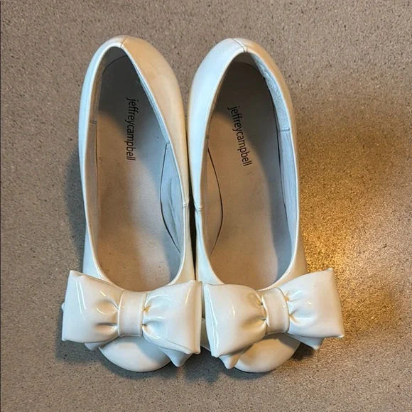Jeffrey Campbell BIG White Bow Shoes - Picture 7 of 13